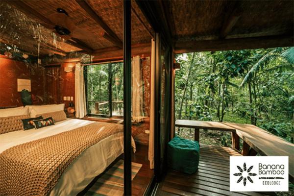 Banana Bamboo Ecolodge Ubatumirim Exterior photo